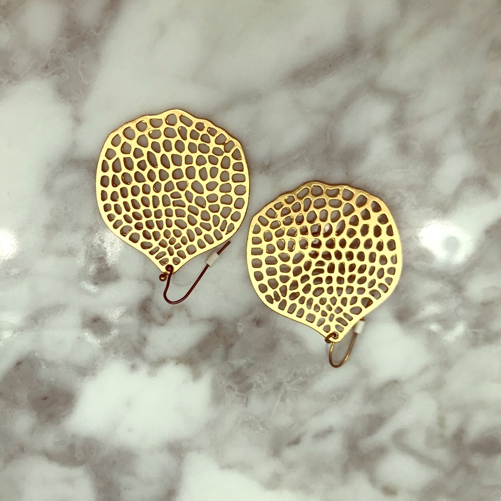 Gold earrings